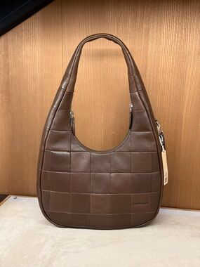 coach Alter/Ego Crescent Shoulder Bag In Upcrafted Leather maple  CCM62